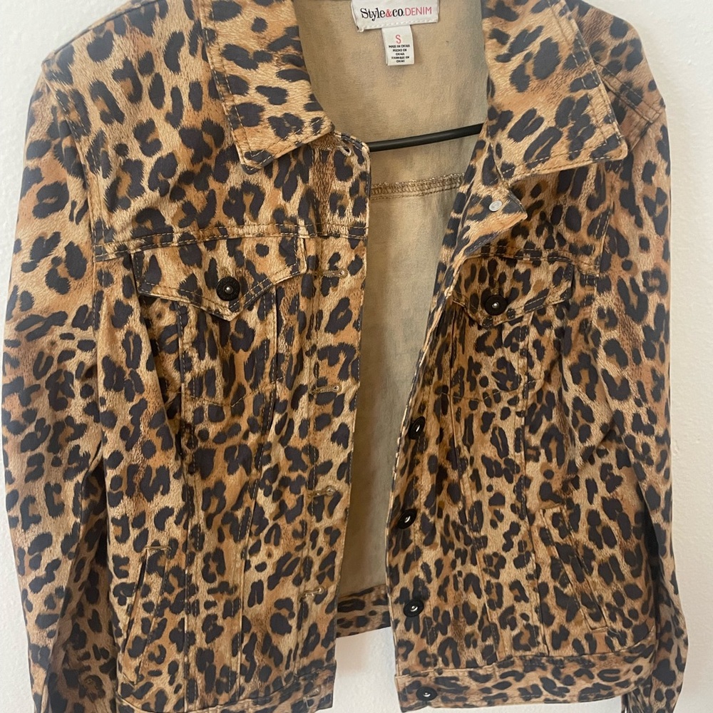 Used leopard jacket bought at Macys